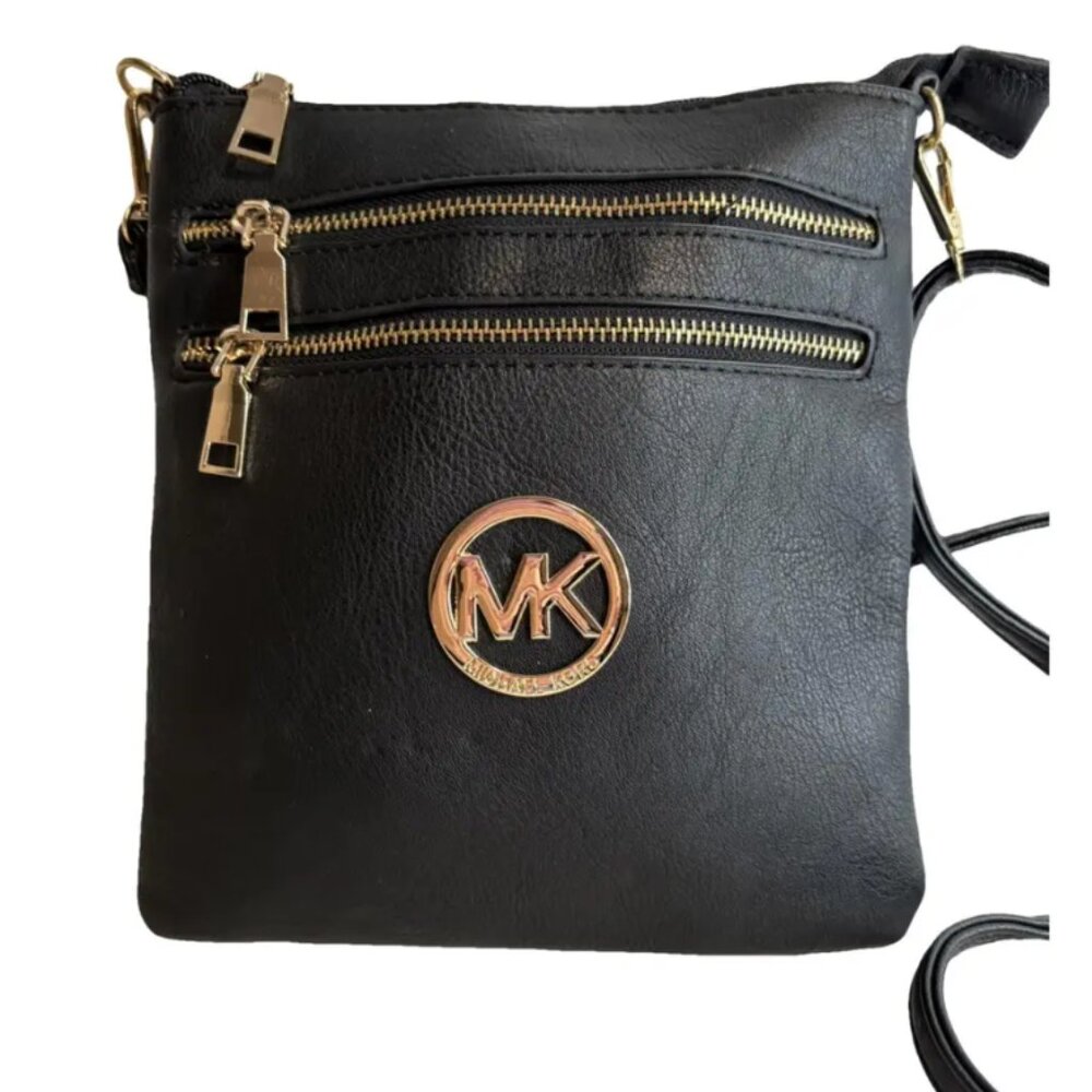 Michael Kors dark brown Crossbody with Gold Accents